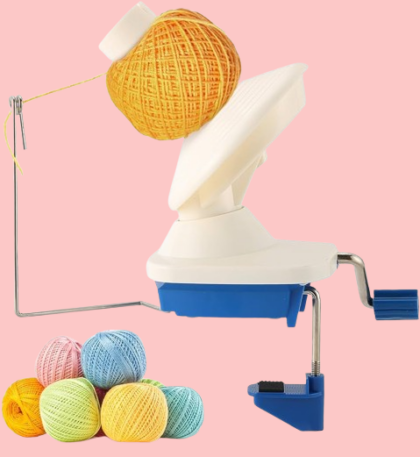 Hand-Operated Wool Ball Winder for Yarn and Thread